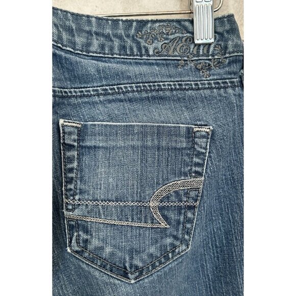 American Eagle Jeans Womens True Boot Low Rise Stretch Denim Medium Wash - 0 Reg - Picture 4 of 4